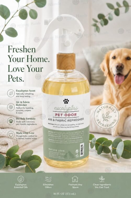 Nature Love Eucalyptus Scent Pet Odor Air And Fabric Spray 16oz