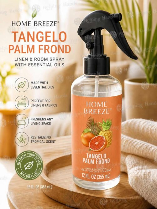 Home Breeze Tangelo Palm Frond Linen/Room Spray Essential Oil 12oz