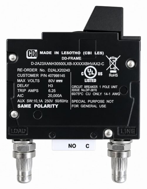 CBI Circuit Breaker D2ALX20240 407998145 D-2A23XANH30500LXB DD-FRAME 5A