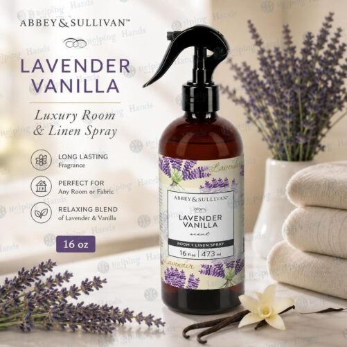 Abbey & Sullivan "Lavender Vanilla" Luxury Room & Linen Spray Long Lasting 16 oz