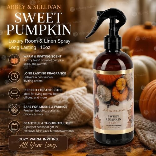 Abbey & Sullivan "Sweet Pumpkin" Luxury Room & Linen Spray Long Lasting 16oz