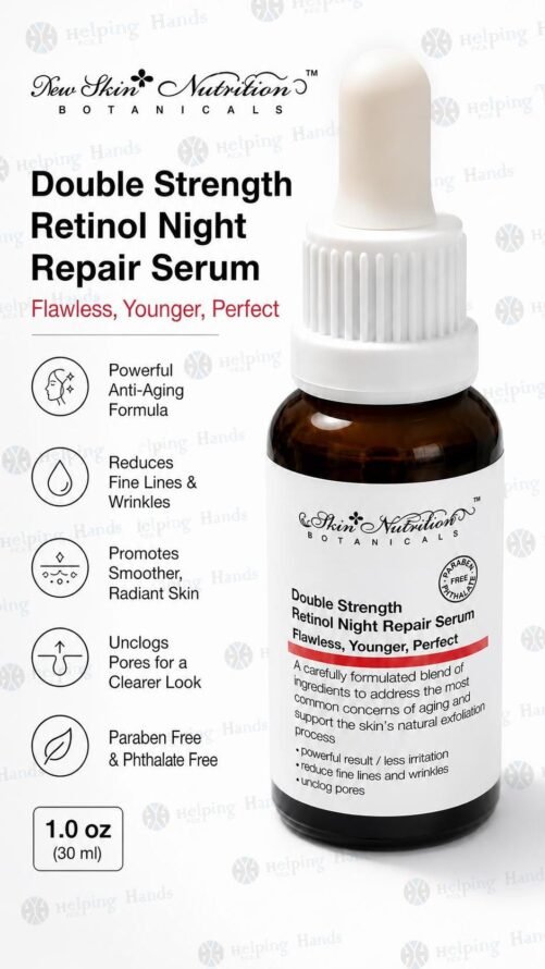 Skin Nutrition Botanicals Double Strength Retinol Night Repair Serum 1.0 oz