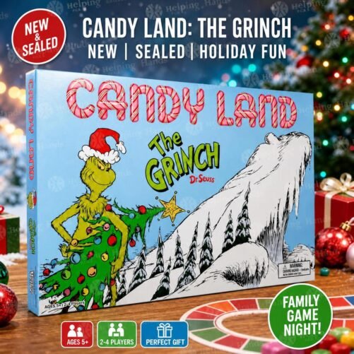 Candy Land: The Grinch Board Game New Sealed Holiday Fun