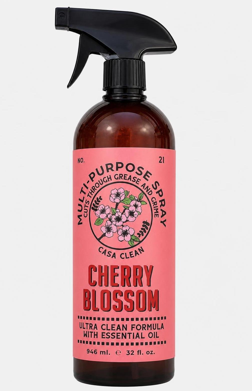 Casa Clean Multi-Purpose Ultra Cleaner Odor Eliminator Deodorizer CHERRY BLOSSOM - Image 2