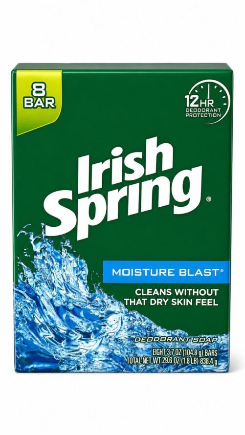 8 Irish Spring Deodorant Moisture Blast Bar Soap ORIGINAL 3.7 Oz Each - RARE