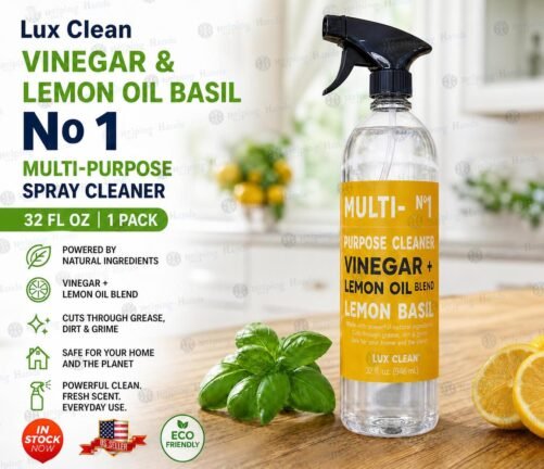 Lux Clean Vinegar & Lemon Oil Basil No 1 Multi-Purpose Spray Cleaner 32 fl oz