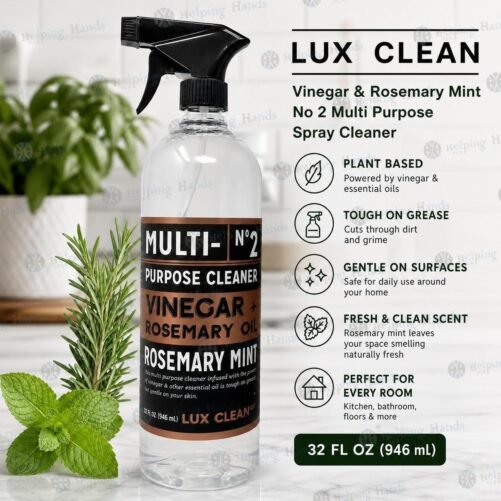 Lux Clean Vinegar & Rosemary Mint No 2 Multi Purpose Spray Cleaner 32 fl oz