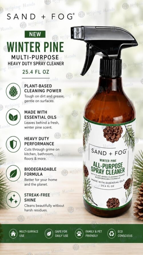 New Sand + Fog - Winter Pine - Multi-Purpose Heavy Duty Spray Cleaner 25.4 fl oz