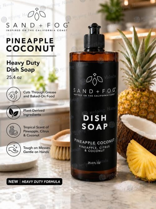 New Sand + Fog - Pineapple Coconut - Heavy Duty Dish Soap 25.4 oz