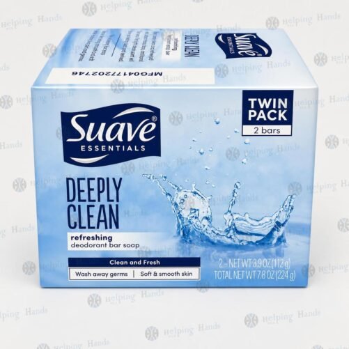 Twin Pack 2 Bars Suave Essentials Deeply Clean Deodorant Bars 2 x 3.9oz bars