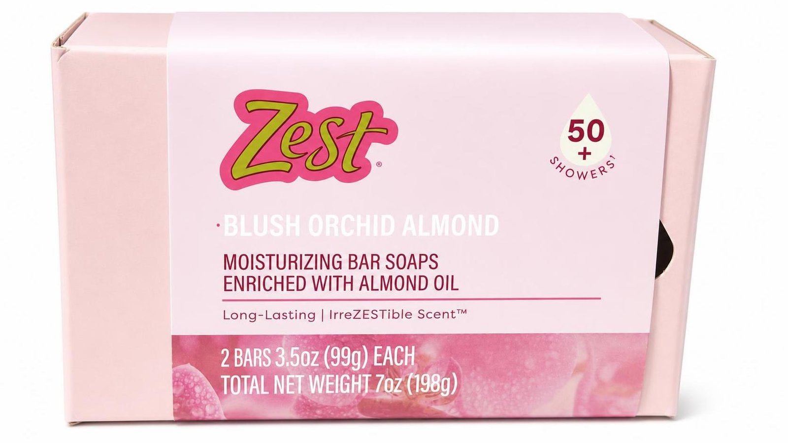 New 8 Bars Zest Blush Orchid Almond Long-Lasting Moisturizing Bar Soap 3.5oz Ea - Image 2